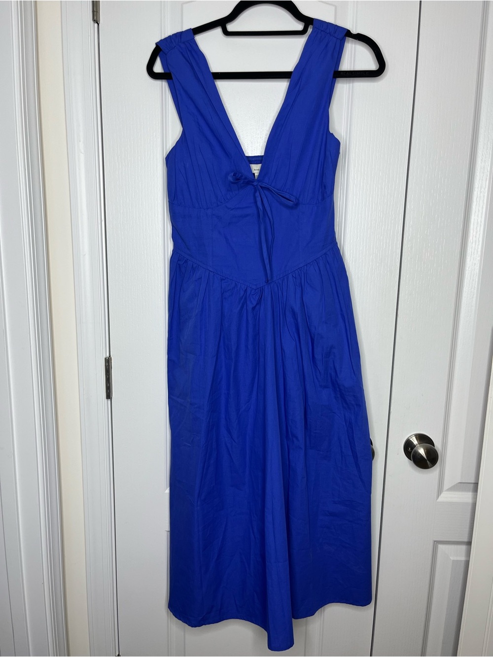 Band of the Free Amparo Blue Midi Dress Cotton Poplin w/ Pockets NWT Sz Small